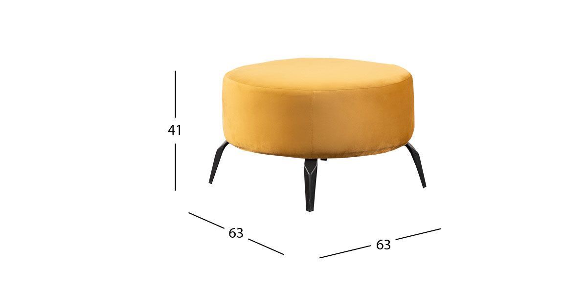 Taburete Mediano Bellavue Mostaza 