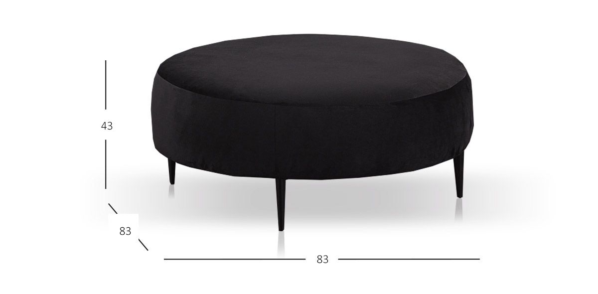 Taburete Grande Bellavue Negro 