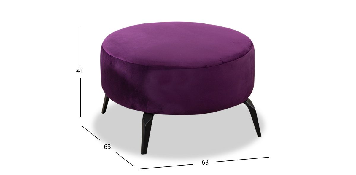  Taburete Mediano Bellavue Morado 