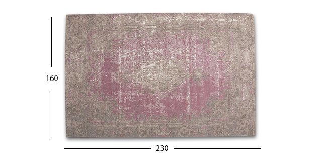 Tapete Decorativo Karlota Rosa