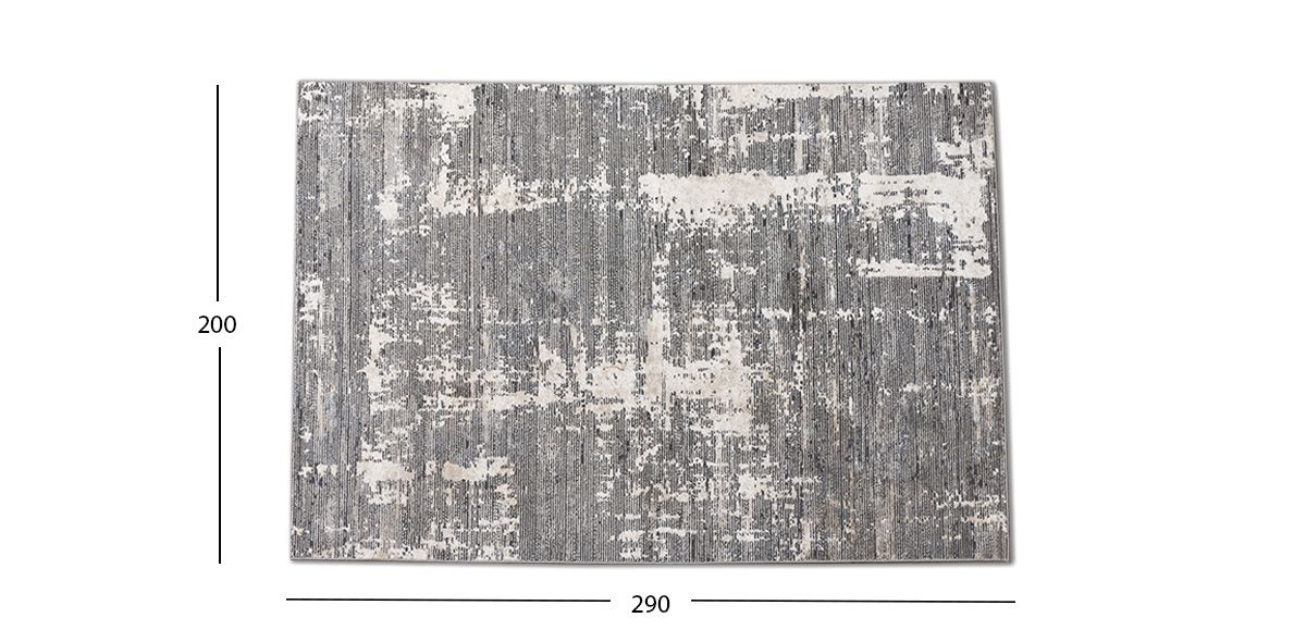 Tapete Decorativo 200 X 290 Cm Jasmine U5017 Gris