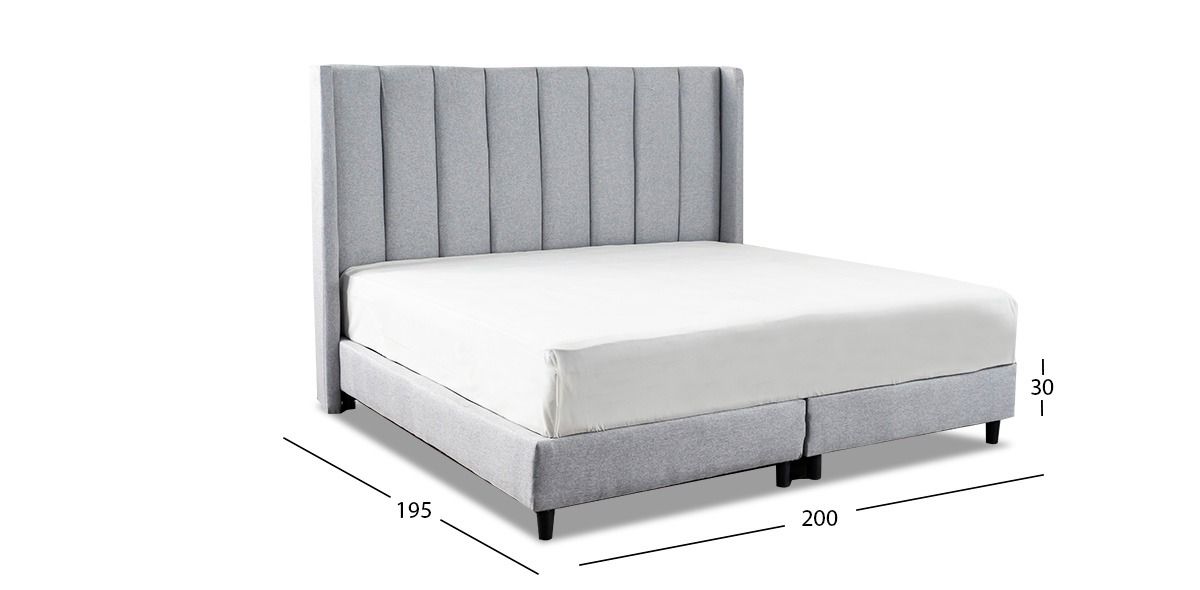 Base De Cama King Size Merea Plata
