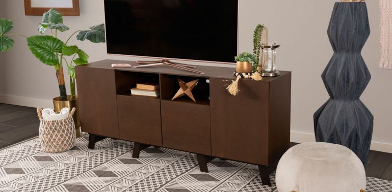 comprar mueble de televisión de 180 cm - comprar mueble de tv Nogal