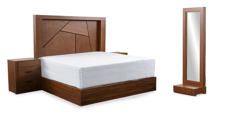 Recámara King Size Zen Café Piezas